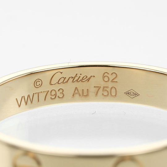 CARTIER Ring K18 yellow gold gold mini love wedding mens 62 Used Authentic