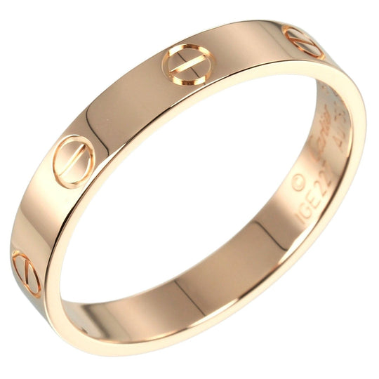 CARTIER Ring K18 Pink Gold gold mini love wedding mens 60 Used Authentic