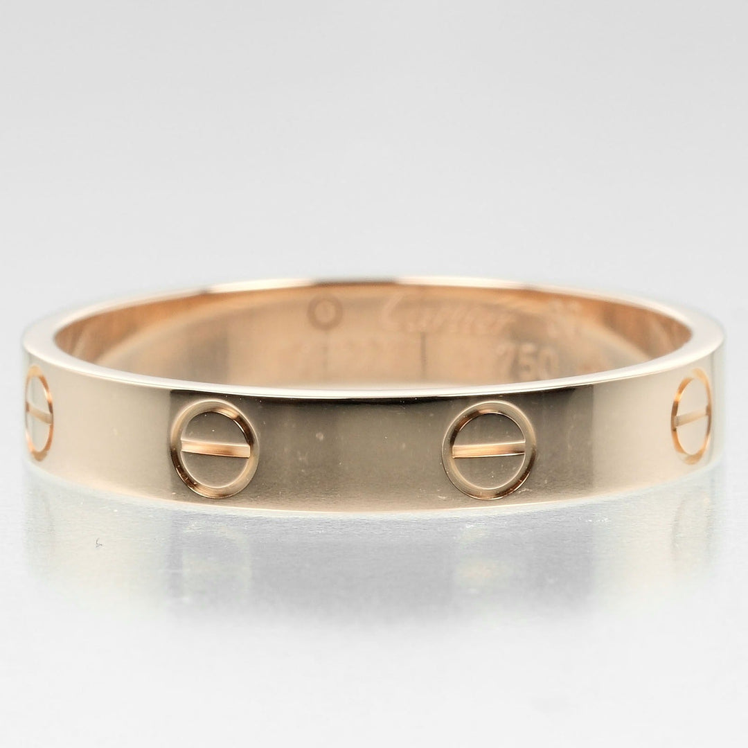 CARTIER Ring K18 Pink Gold gold mini love wedding mens 60 Used Authentic