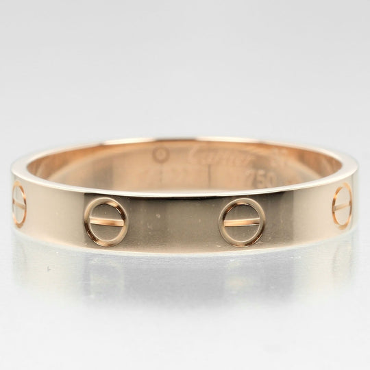 CARTIER Ring K18 Pink Gold gold mini love wedding mens 60 Used Authentic