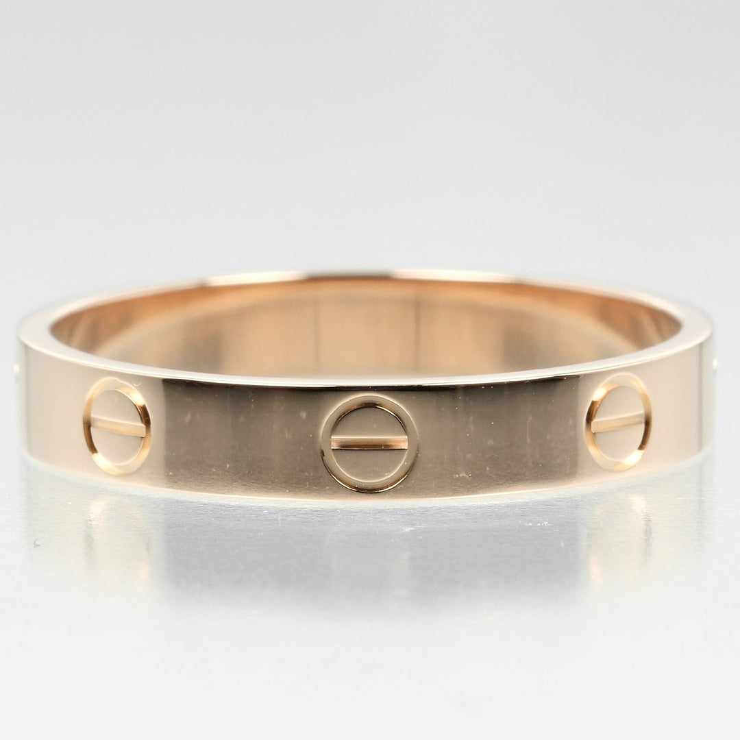 CARTIER Ring K18 Pink Gold gold mini love wedding mens 60 Used Authentic