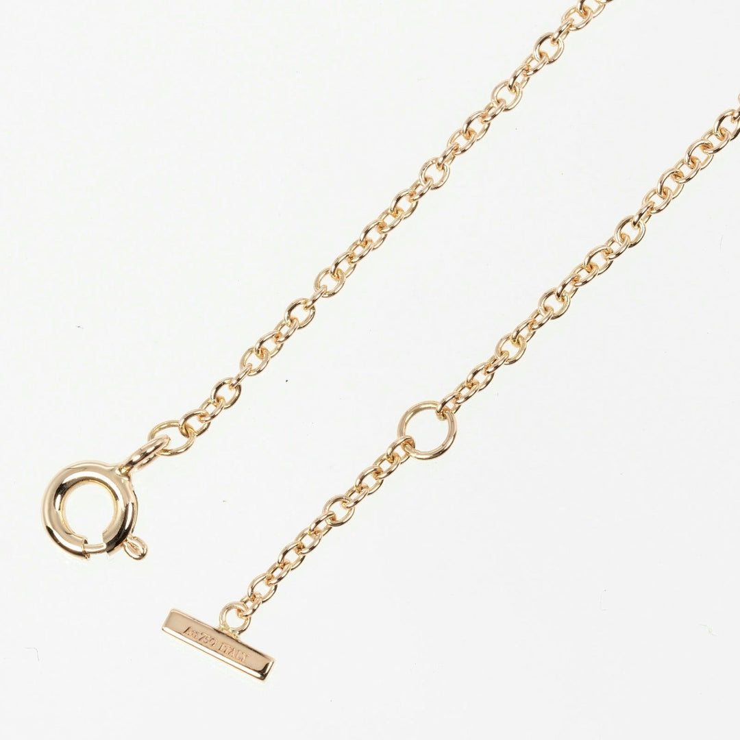TIFFANY&Co. bracelet K18 Pink Gold gold T Smile Women Used Authentic