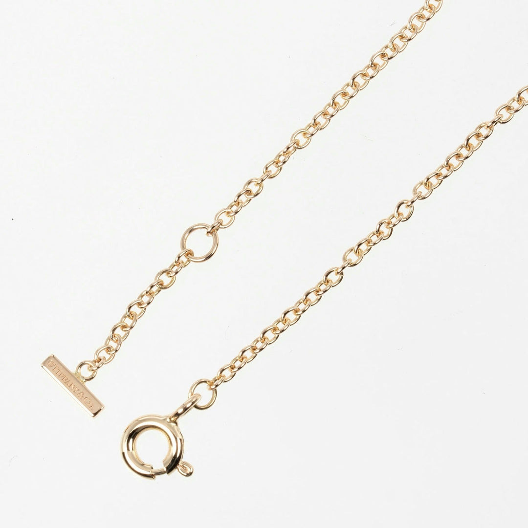 TIFFANY&Co. bracelet K18 Pink Gold gold T Smile Women Used Authentic