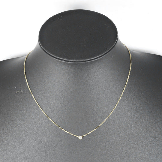 TIFFANY&Co. Necklace K18 Yellow Gold, Diamond gold Top width 0.1" By the yard Women Used Authentic
