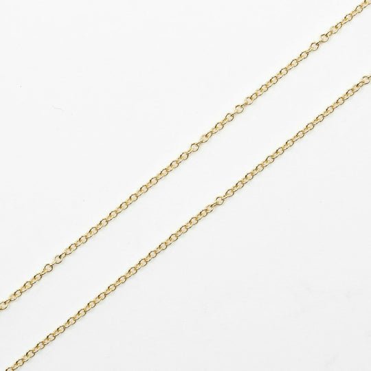 TIFFANY&Co. Necklace K18 Yellow Gold, Diamond gold Top width 0.1" By the yard Women Used Authentic