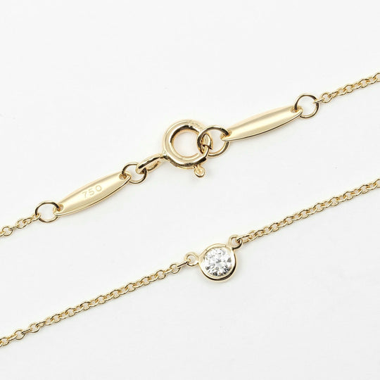 TIFFANY&Co. Necklace K18 Yellow Gold, Diamond gold Top width 0.1" By the yard Women Used Authentic