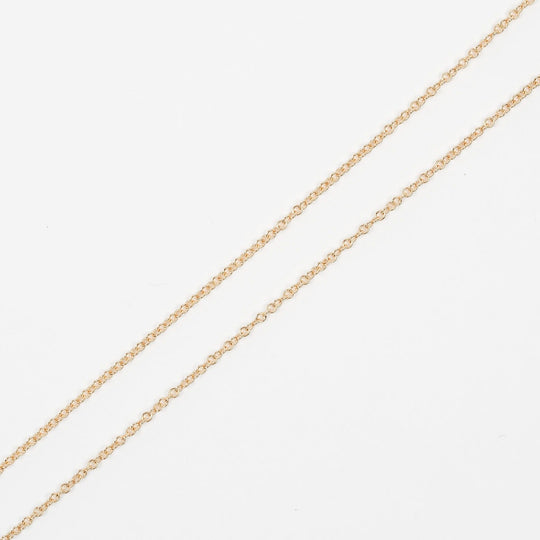 TIFFANY&Co. Necklace K18 pink gold, diamond gold Fleur Driskey Women Used Authentic