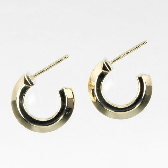 TIFFANY&Co. Pierce K18 yellow gold gold T-one hoop Women Used Authentic