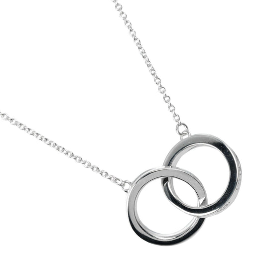 TIFFANY&Co. Necklace Silver925 Silver 1837 Interlocking Circle Women Used Authentic