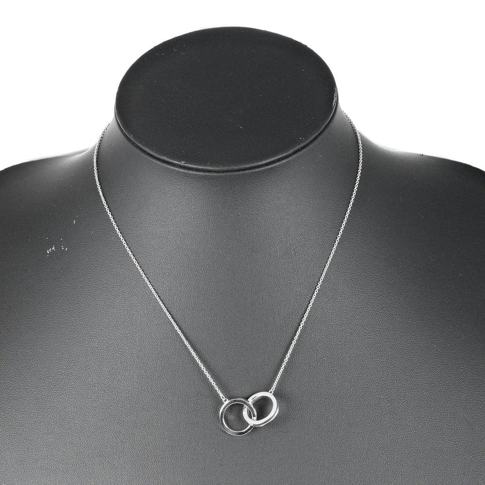 TIFFANY&Co. Necklace Silver925 Silver 1837 Interlocking Circle Women Used Authentic