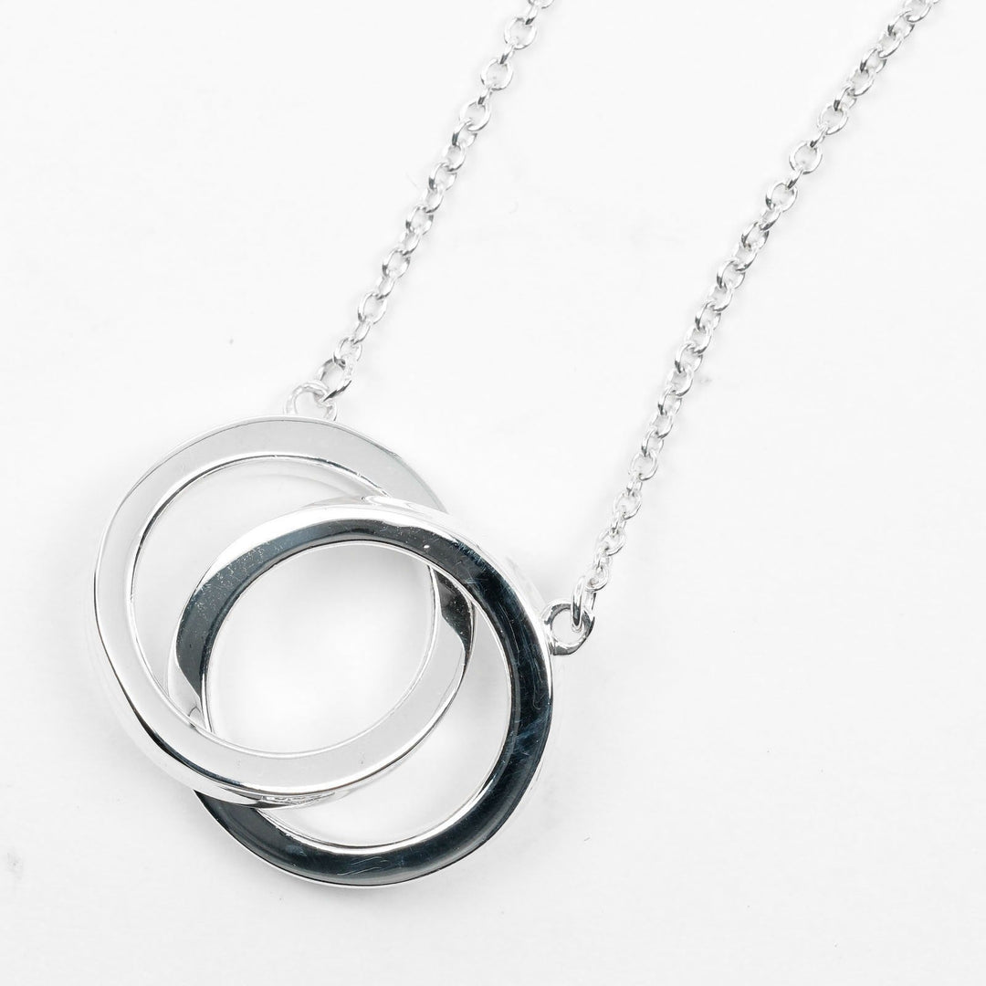 TIFFANY&Co. Necklace Silver925 Silver 1837 Interlocking Circle Women Used Authentic