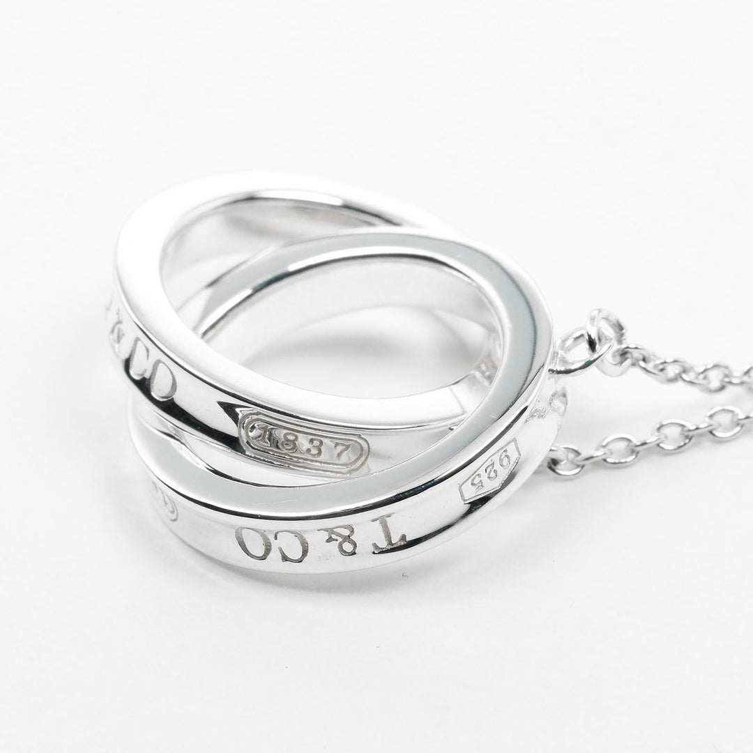 TIFFANY&Co. Necklace Silver925 Silver 1837 Interlocking Circle Women Used Authentic