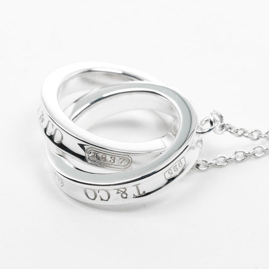 TIFFANY&Co. Necklace Silver925 Silver 1837 Interlocking Circle Women Used Authentic