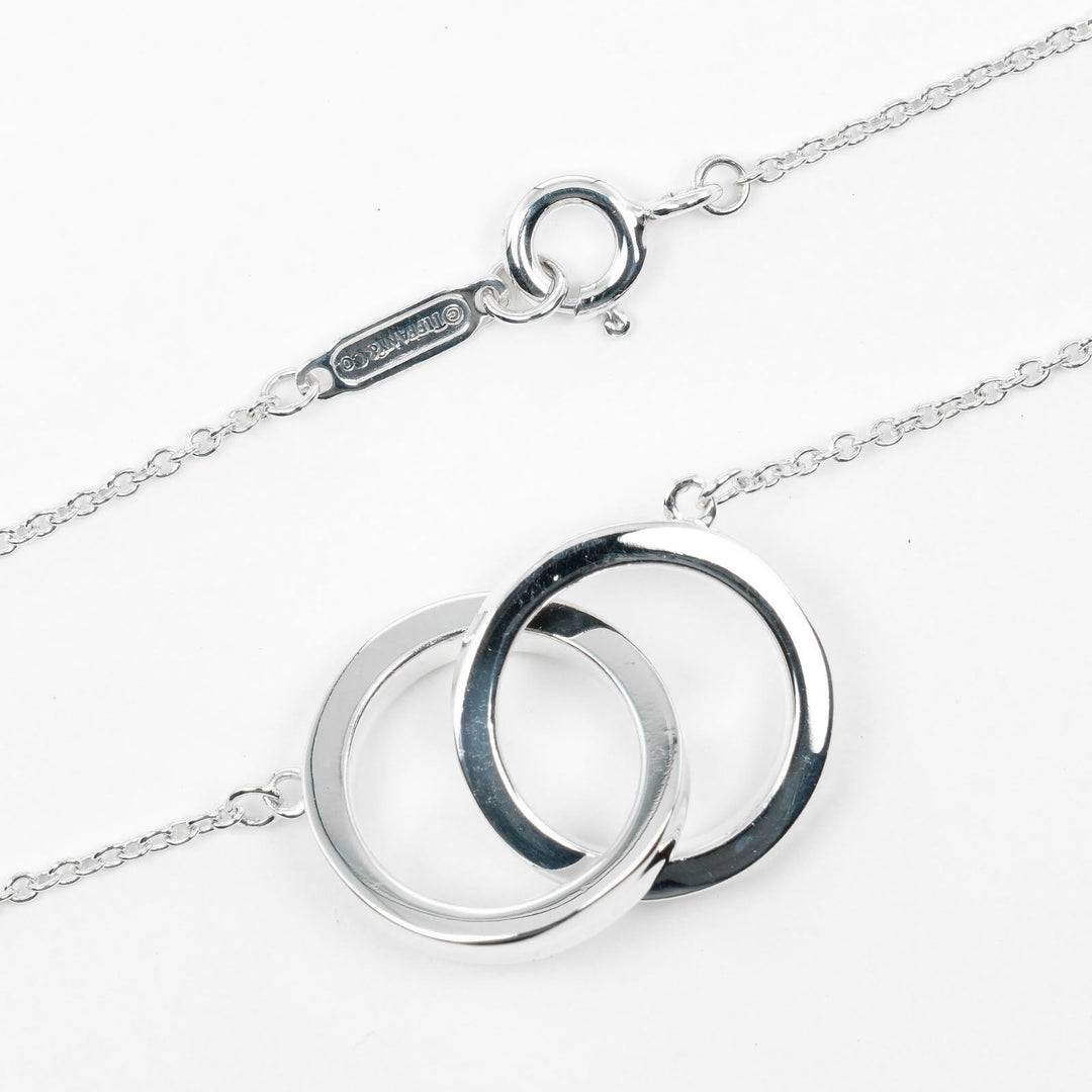 TIFFANY&Co. Necklace Silver925 Silver 1837 Interlocking Circle Women Used Authentic