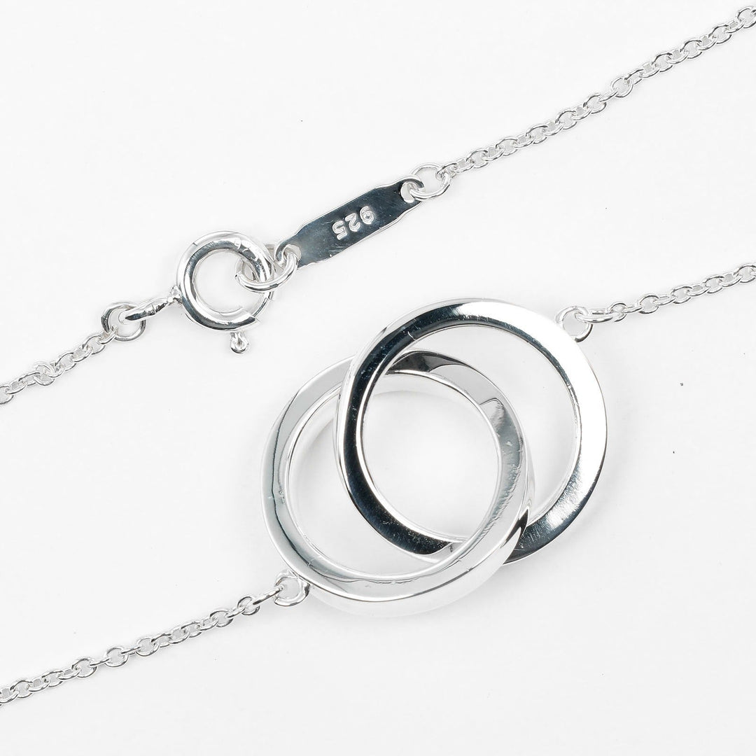 TIFFANY&Co. Necklace Silver925 Silver 1837 Interlocking Circle Women Used Authentic