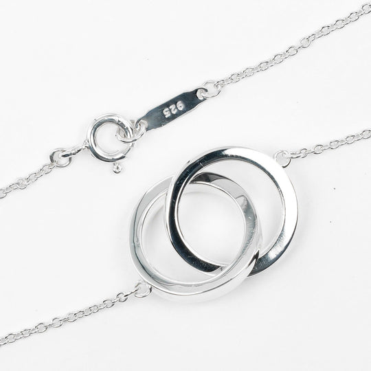 TIFFANY&Co. Necklace Silver925 Silver 1837 Interlocking Circle Women Used Authentic