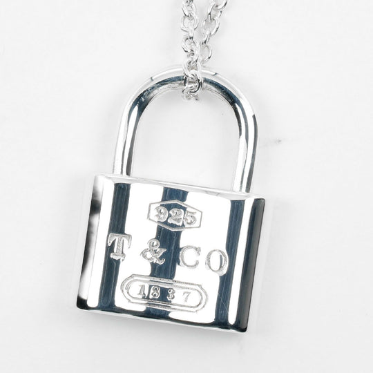TIFFANY&Co. Necklace Silver925 Silver 1837 Lock Women Used Authentic
