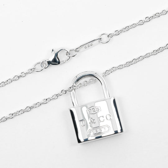 TIFFANY&Co. Necklace Silver925 Silver 1837 Lock Women Used Authentic