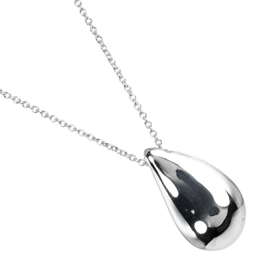 TIFFANY&Co. Necklace Silver925 Silver 23.6"Chain Teardrop Large Women Used Authentic