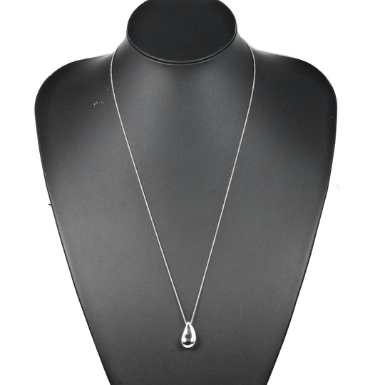 TIFFANY&Co. Necklace Silver925 Silver 23.6"Chain Teardrop Large Women Used Authentic