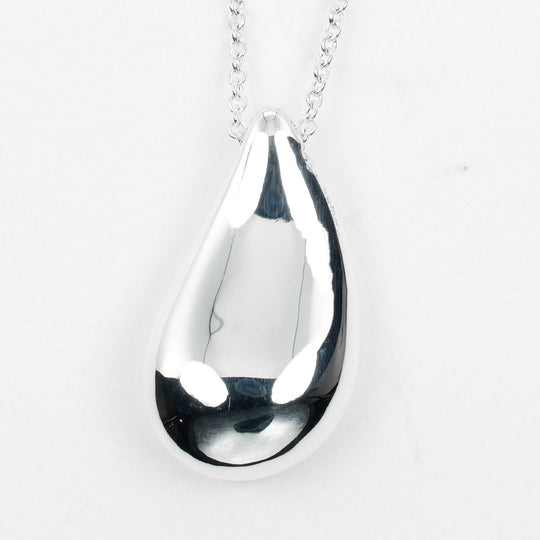 TIFFANY&Co. Necklace Silver925 Silver 23.6"Chain Teardrop Large Women Used Authentic