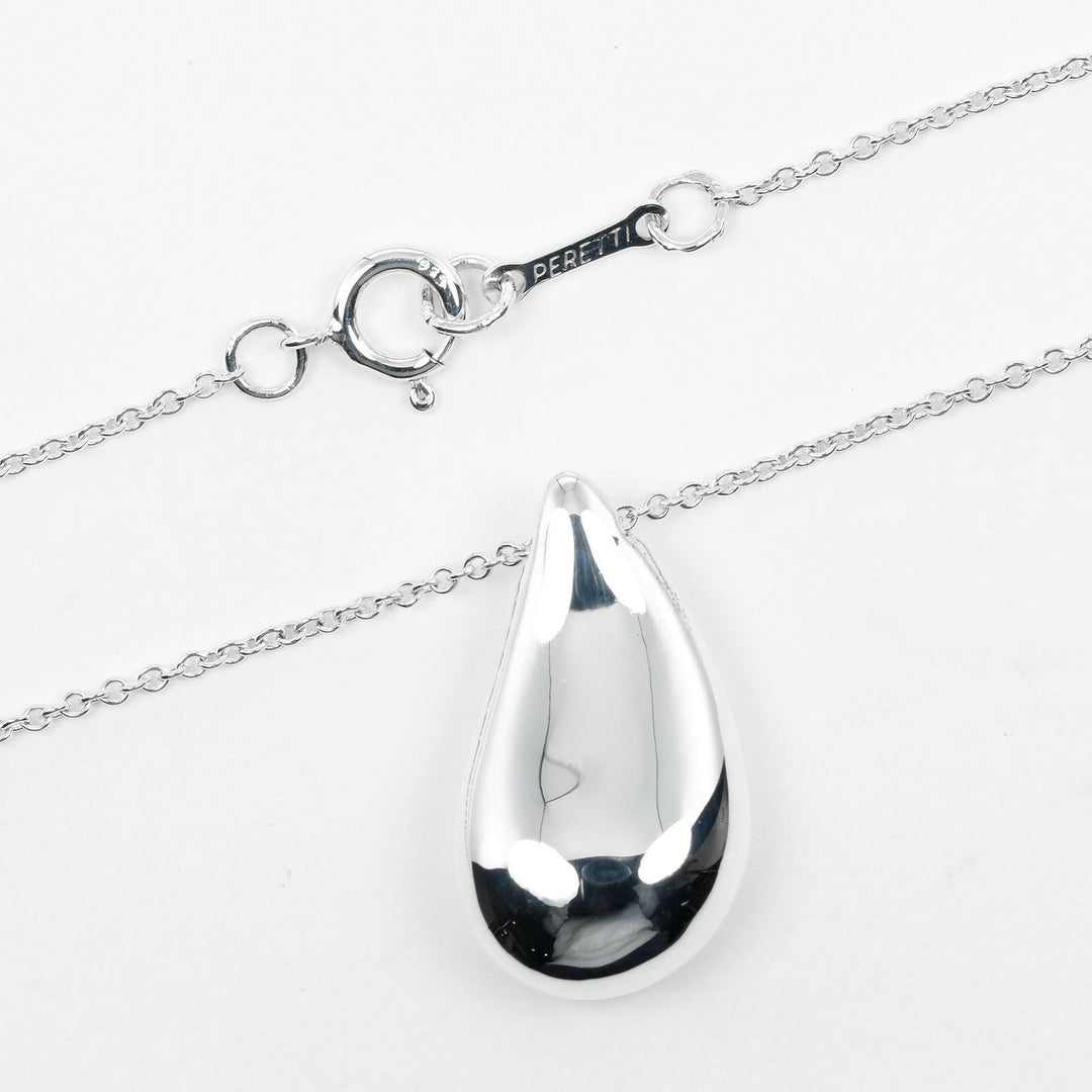 TIFFANY&Co. Necklace Silver925 Silver 23.6"Chain Teardrop Large Women Used Authentic
