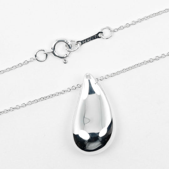 TIFFANY&Co. Necklace Silver925 Silver 23.6"Chain Teardrop Large Women Used Authentic