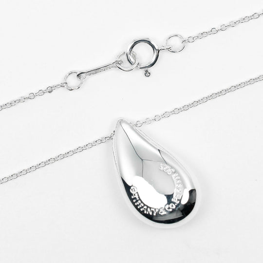TIFFANY&Co. Necklace Silver925 Silver 23.6"Chain Teardrop Large Women Used Authentic