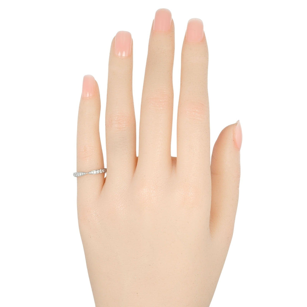 TIFFANY&Co. Ring Pt950Platinum, Diamond Silver harmony Women Used Authentic
