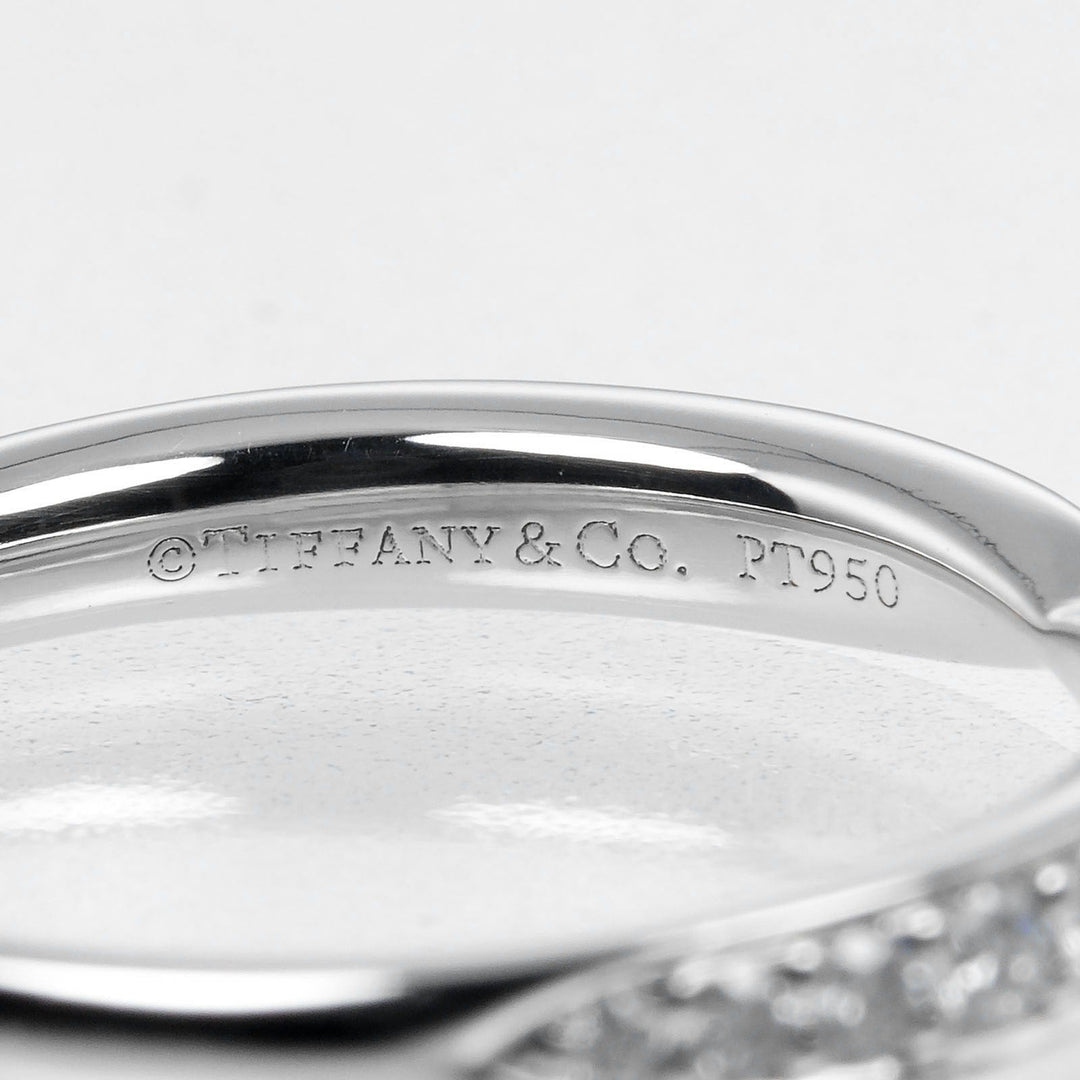 TIFFANY&Co. Ring Pt950Platinum, Diamond Silver harmony Women Used Authentic