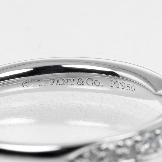 TIFFANY&Co. Ring Pt950Platinum, Diamond Silver harmony Women Used Authentic