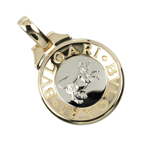 BVLGARI Pendant top K18 Yellow Gold, K18 White Gold gold Horoscope Taurus Women Used Authentic