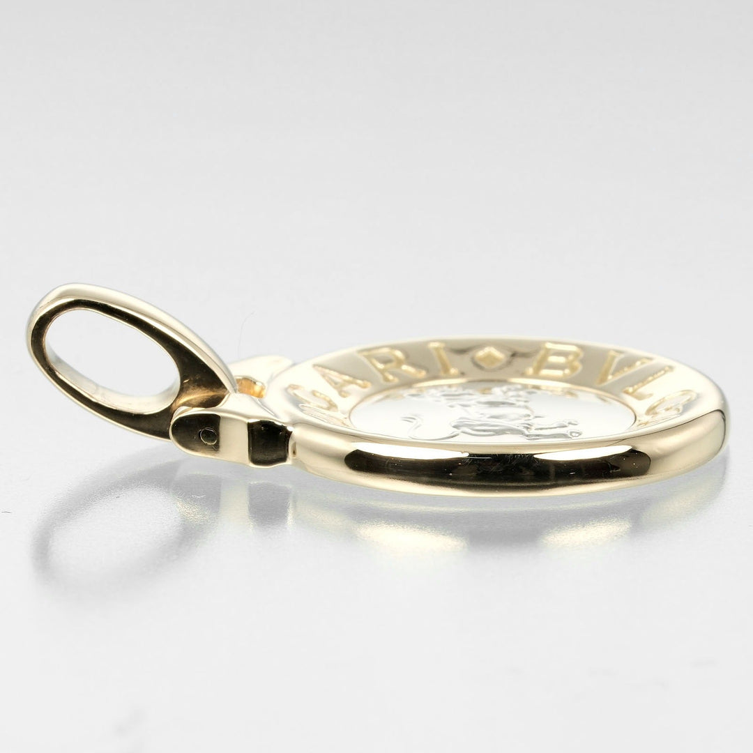 BVLGARI Pendant top K18 Yellow Gold, K18 White Gold gold Horoscope Taurus Women Used Authentic