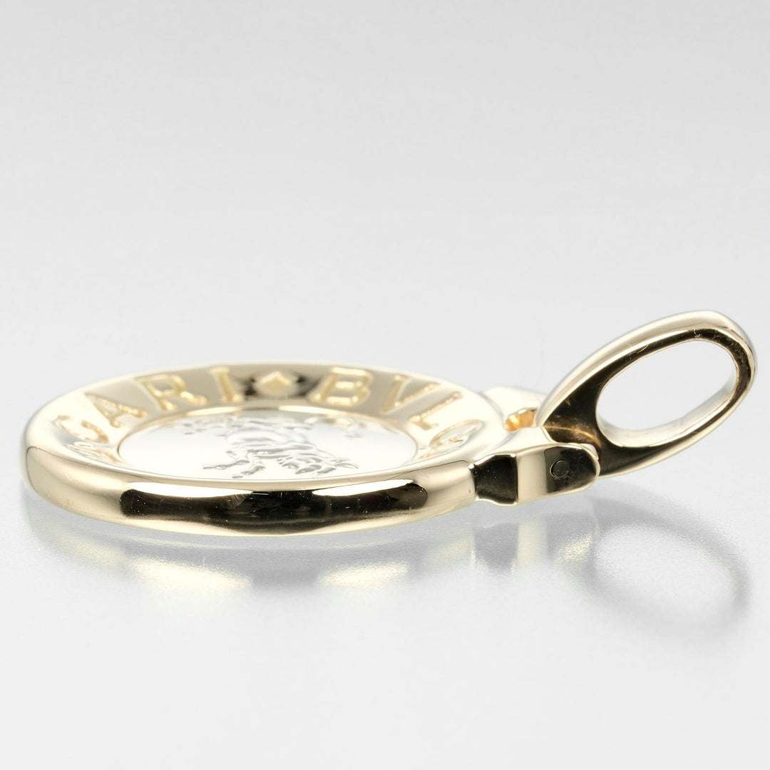 BVLGARI Pendant top K18 Yellow Gold, K18 White Gold gold Horoscope Taurus Women Used Authentic