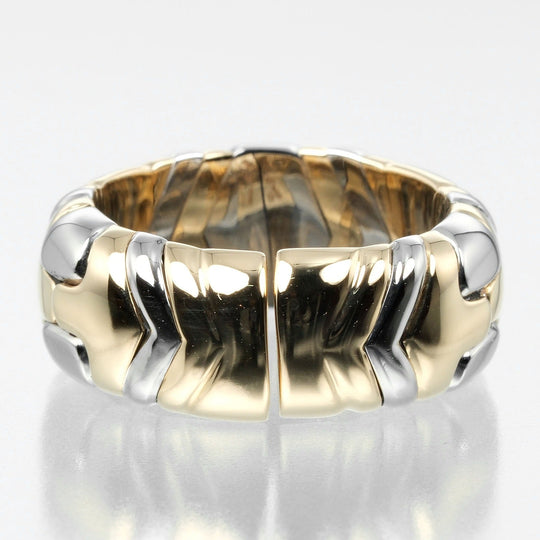 BVLGARI Ring K18 Yellow Gold, Stainless Steel gold Al Beare Women Used Authentic