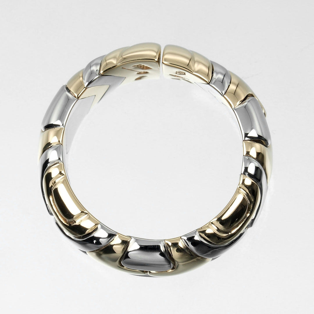 BVLGARI Ring K18 Yellow Gold, Stainless Steel gold Al Beare Women Used Authentic