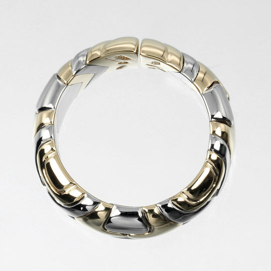BVLGARI Ring K18 Yellow Gold, Stainless Steel gold Al Beare Women Used Authentic