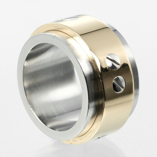 CARTIER Ring K18 Yellow Gold, Stainless Steel gold Santos 100 Women 47 Used Authentic