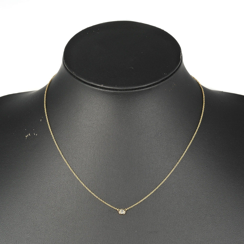 TIFFANY&Co. Necklace K18 Yellow Gold, Diamond gold Top width 0.2" By the yard Women Used Authentic