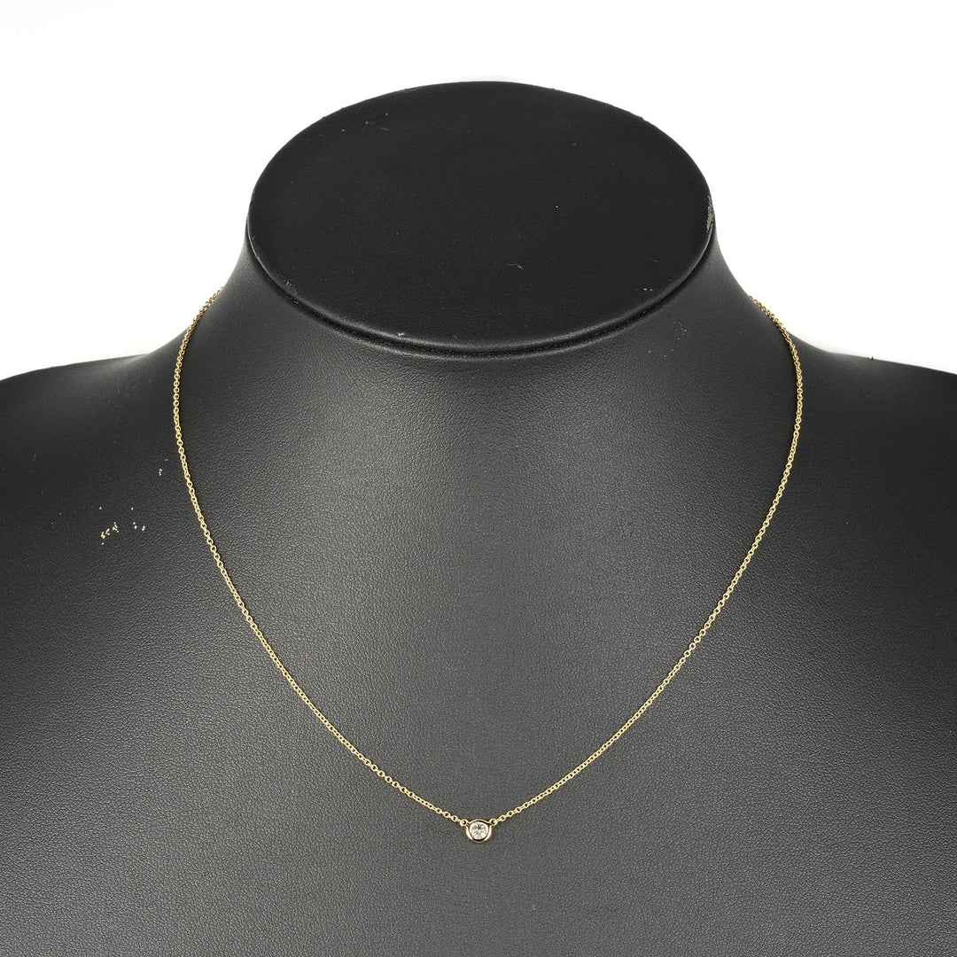 TIFFANY&Co. Necklace K18 Yellow Gold, Diamond gold Top width 0.2" By the yard Women Used Authentic
