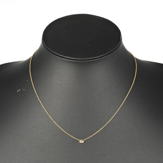 TIFFANY&Co. Necklace K18 Yellow Gold, Diamond gold Top width 0.2" By the yard Women Used Authentic