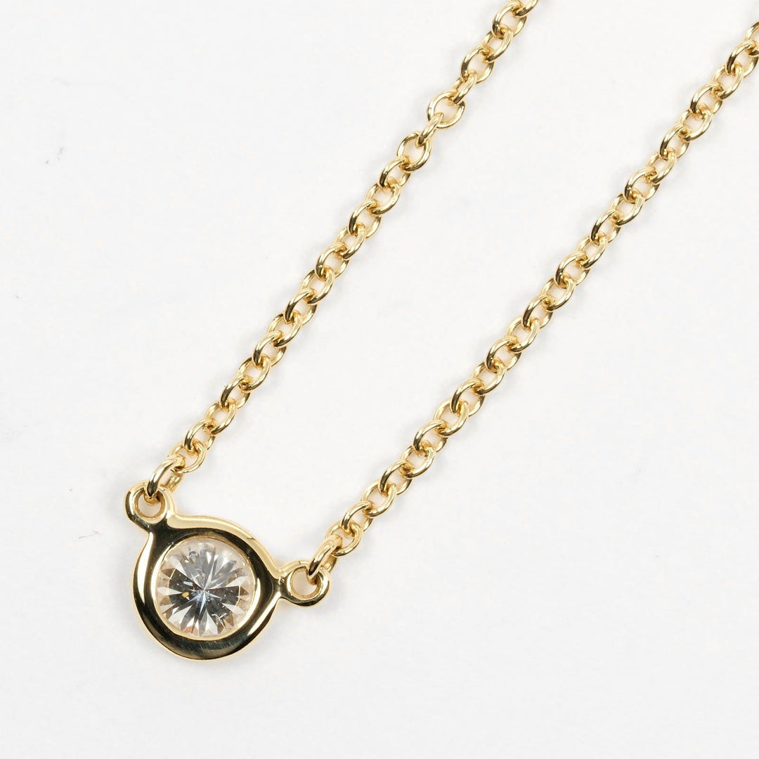 TIFFANY&Co. Necklace K18 Yellow Gold, Diamond gold Top width 0.2" By the yard Women Used Authentic