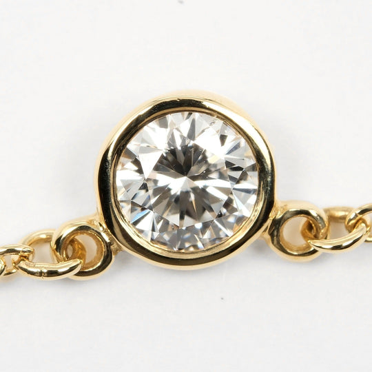 TIFFANY&Co. Necklace K18 Yellow Gold, Diamond gold Top width 0.2" By the yard Women Used Authentic