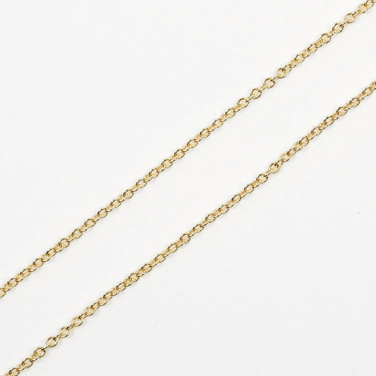TIFFANY&Co. Necklace K18 Yellow Gold, Diamond gold Top width 0.2" By the yard Women Used Authentic
