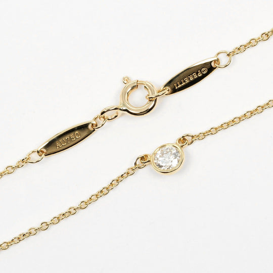 TIFFANY&Co. Necklace K18 Yellow Gold, Diamond gold Top width 0.2" By the yard Women Used Authentic