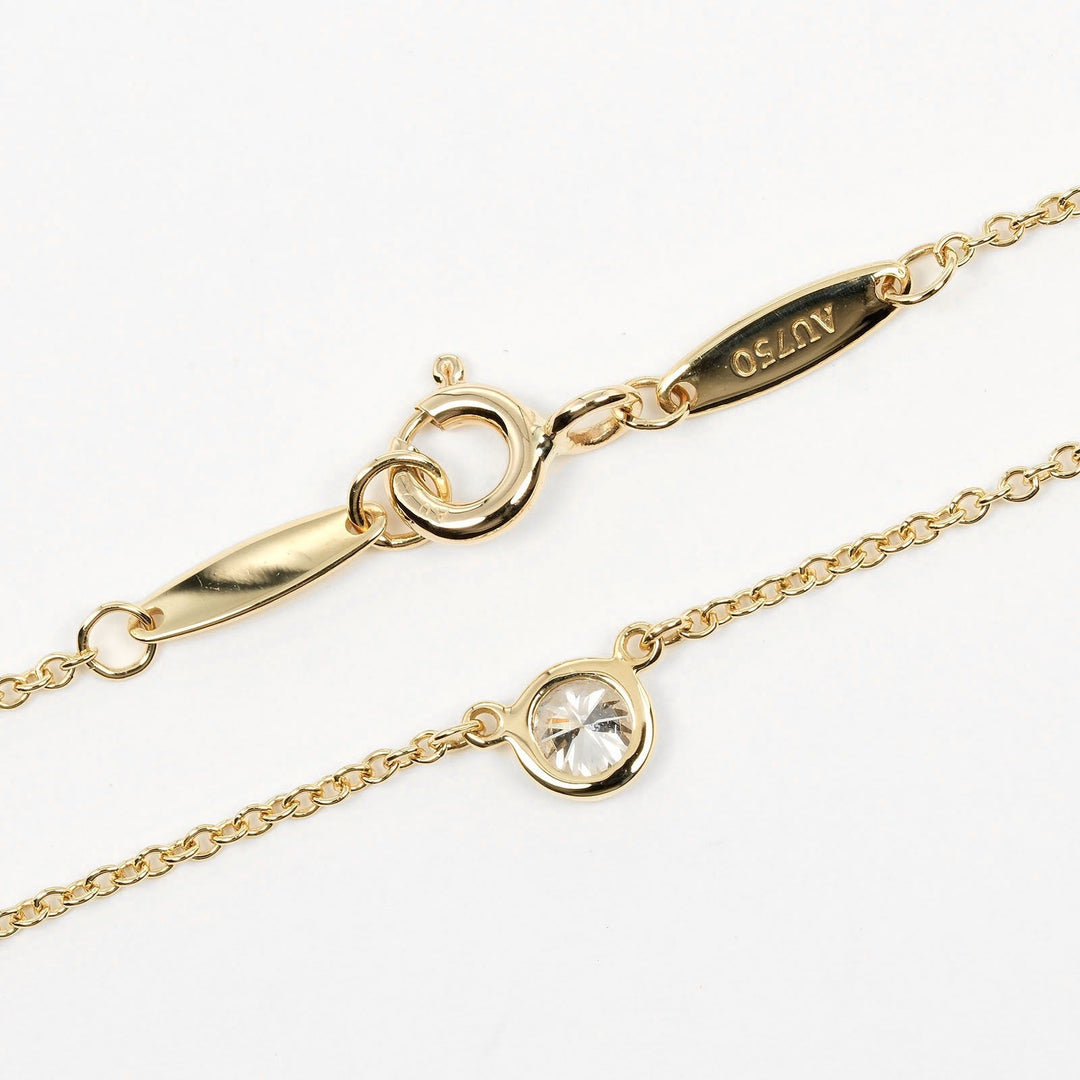 TIFFANY&Co. Necklace K18 Yellow Gold, Diamond gold Top width 0.2" By the yard Women Used Authentic