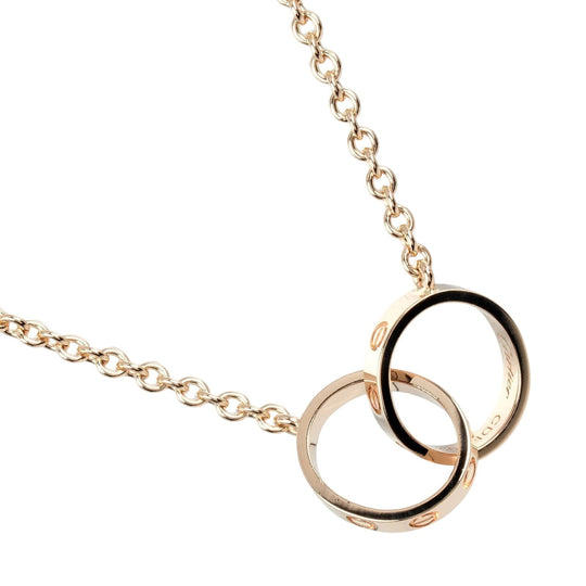 CARTIER Necklace K18 Pink Gold gold Baby love Women Used Authentic