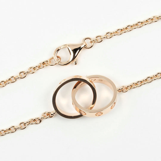 CARTIER Necklace K18 Pink Gold gold Baby love Women Used Authentic