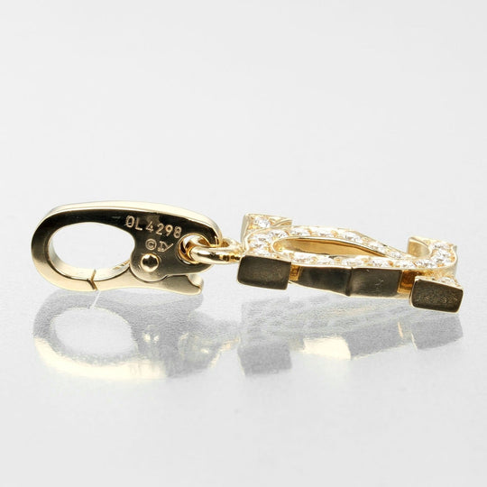 CARTIER Pendant top K18 Yellow Gold, Diamond gold 2C charm Women Used Authentic