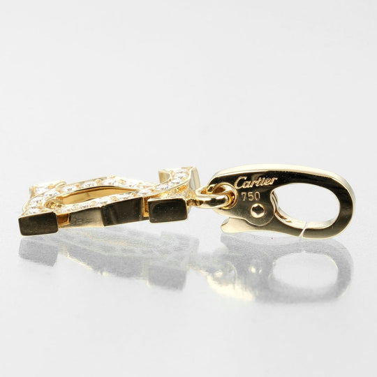 CARTIER Pendant top K18 Yellow Gold, Diamond gold 2C charm Women Used Authentic
